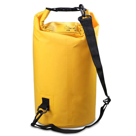 Waterproof Single Shoulder Bag Dry Sack 15L Capacity - Yellow