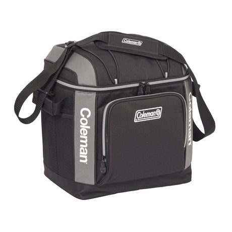 Coleman 30 Can Soft Cooler Insulated Outdoor Camping Picnic Bag in Black