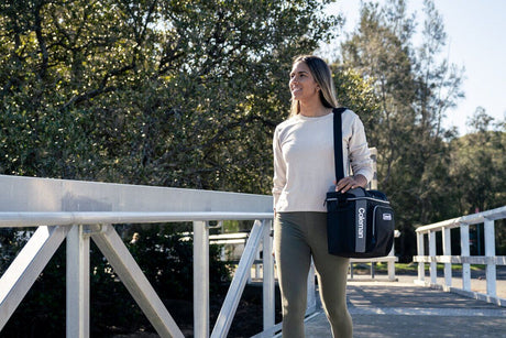 Coleman 30 Can Soft Cooler Insulated Outdoor Camping Picnic Bag in Black