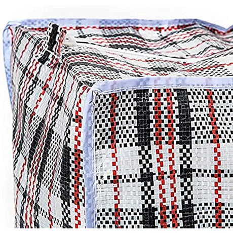 1x Large Stripe Bag Packing Storage Strip Zip Shopping Travel Check House Moving 78cm x 90cm x 25cm