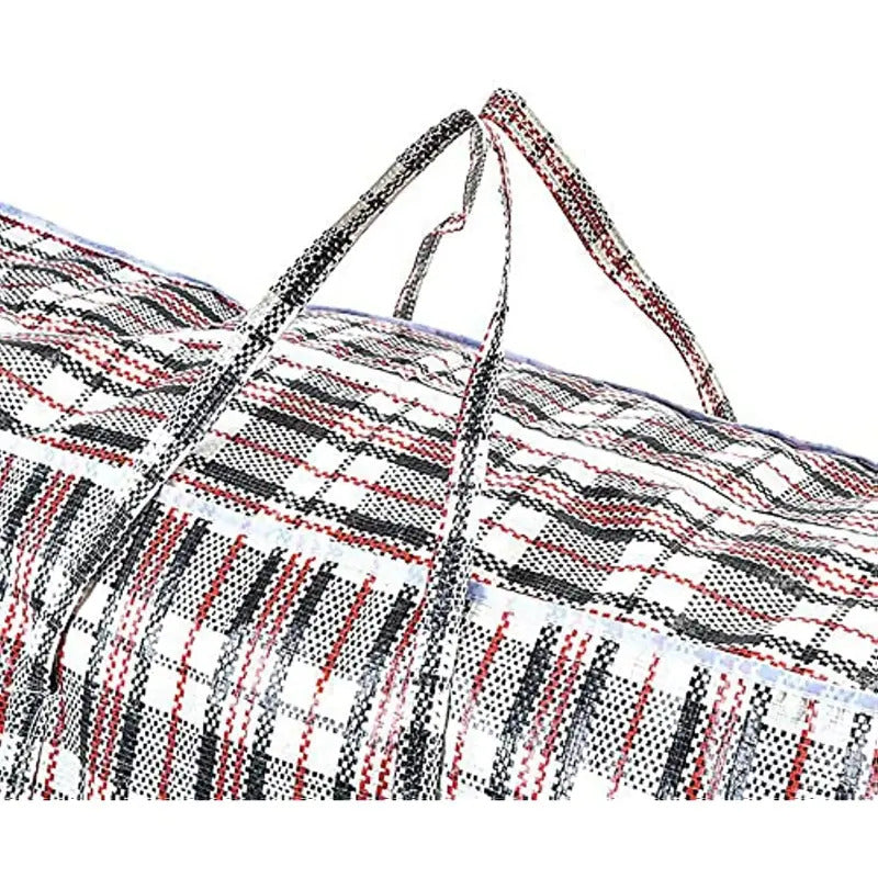 1x Large Stripe Bag Packing Storage Strip Zip Shopping Travel Check House Moving 78cm x 90cm x 25cm