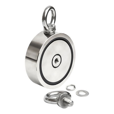 700Kg Salvage Strong Recovery Magnet Neodymium Hook Treasure Hunting Fishing