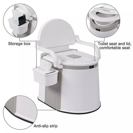 19L Camping Portable Toilet Travel Outdoor/Indoor Commode Potty