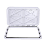 606 x 353mm White Boat Access Hatch – Marine Deck Inspection Lid for Boat, Yacht & RV Use