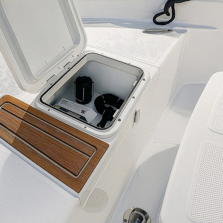 606 x 353mm White Boat Access Hatch – Marine Deck Inspection Lid for Boat, Yacht & RV Use