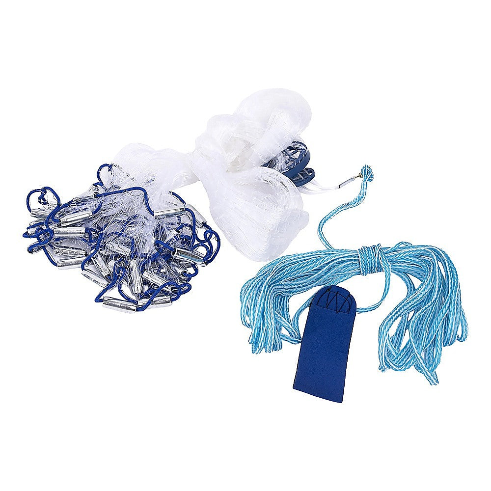 3m Nylon Fishing Cast Net â€“ Quick Throw Mesh with Chain Weights & Drawstring