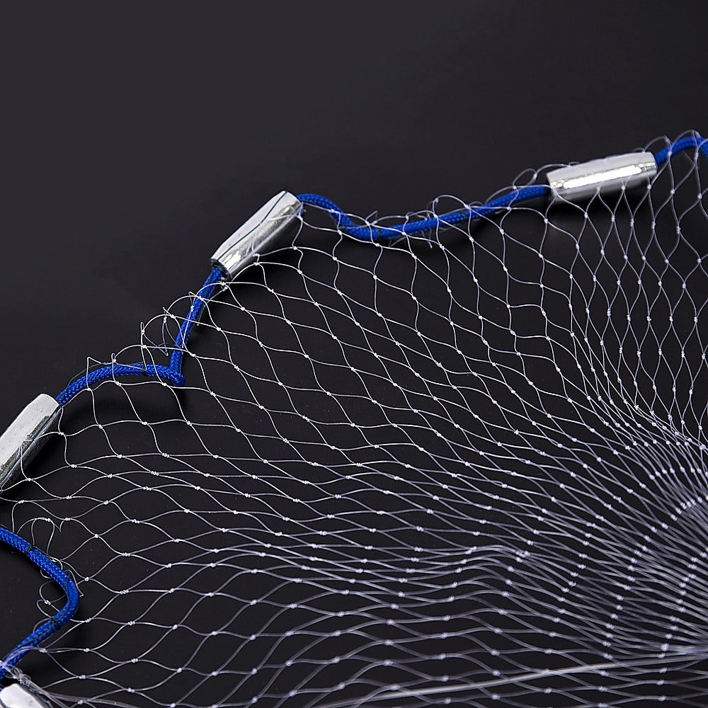 3m Nylon Fishing Cast Net â€“ Quick Throw Mesh with Chain Weights & Drawstring