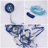 3m Nylon Fishing Cast Net â€“ Quick Throw Mesh with Chain Weights & Drawstring