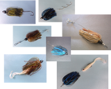 Vike 11/4 oz Skirted Microjig in Black Blue