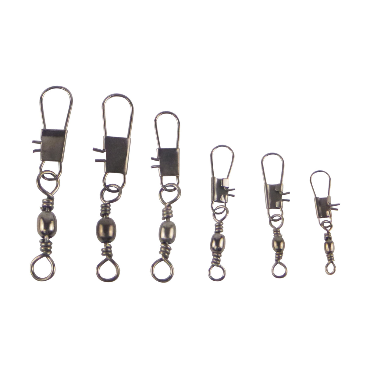 Swimerz Barrel Swivel w Interlock Snap, Size 8, 20 pack