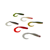Swimerz 100 mm VTail Soft Plastic Lure, Silver Glitter, 5 pack