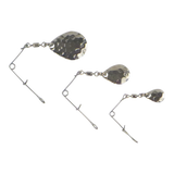 Swimerz Jig Spinner, Medium, Hammered Nickel, 5 Pack