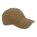 BSTC 6-Panel Baseball Cap, Distressed Cotton, Tan