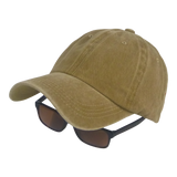 BSTC 6-Panel Baseball Cap, Distressed Cotton, Tan
