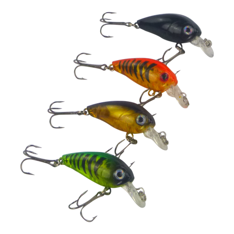 Finesse Chisana Crankbait, Green Bandit, 45mm