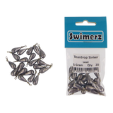 Swimerz 5gm Teardrop Sinker, Lead, 20 pack