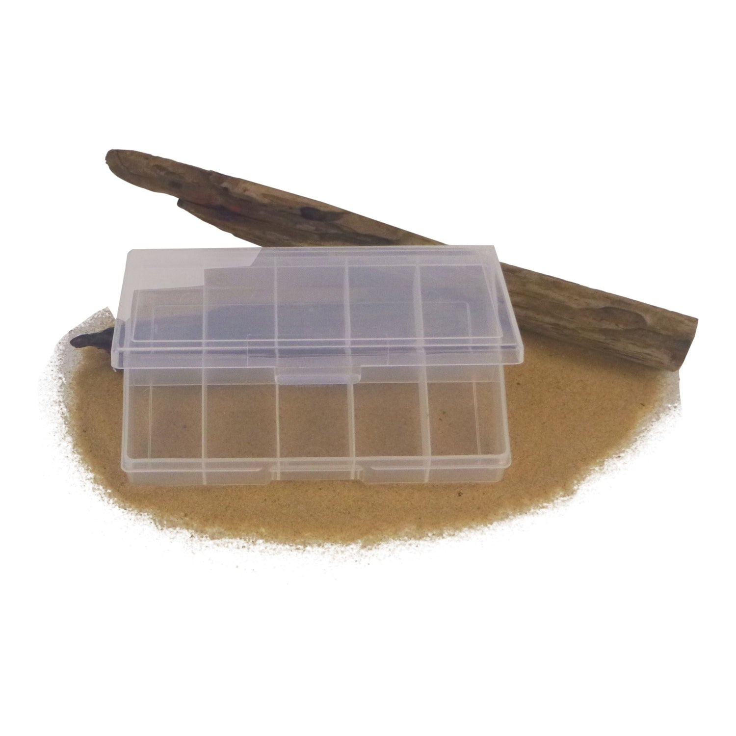 Rig Ezy 10 Compartment Tackle Box. 190mmL x 120mmW x 30mmD Rig Ezy 10 Compartment Tackle Box. 190mmL x 120mmW x 30mmD