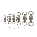 Swimerz Heavy Duty Ball Bearing Swivels, Size 3, 20 pack