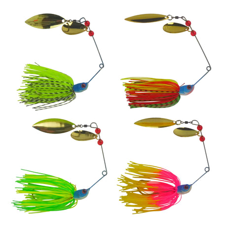 Dekoi 18gm LS20 Closed Eye Spinnerbait, Fluro Green, Qty 2