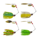 Dekoi 20gm LS22 Closed Eye Spinnerbait, Yellow Blue, Qty 2