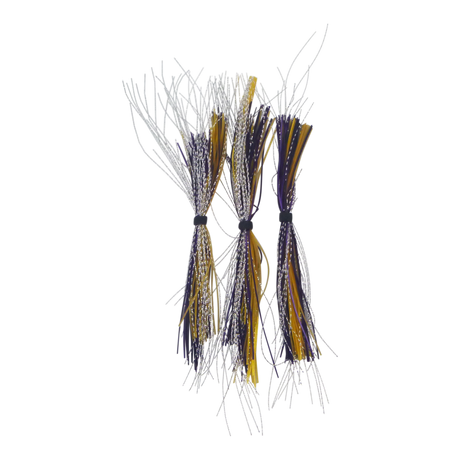 Dekoi Krystal Flash Lure Skirts, Purple Krystal