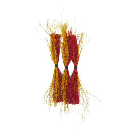 Dekoi Krystal Flash Lure Skirts, Red Neon