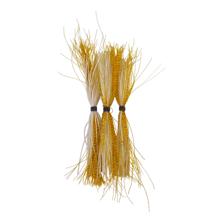 Dekoi Krystal Flash Lure Skirts, White Gold