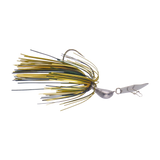 Dekoi 14gm Bladed Swim Jig, Chatterbait, Camo Green, 2 pack