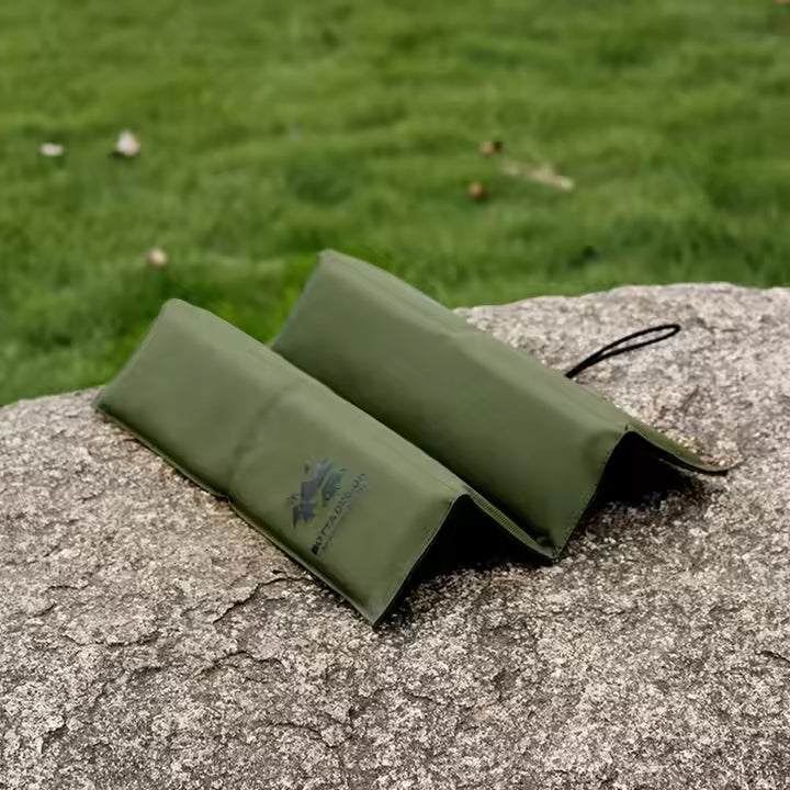 Grey Portable Outdoor Folding Seat Cushion - 42cm x 32cm for Camping and Hiking