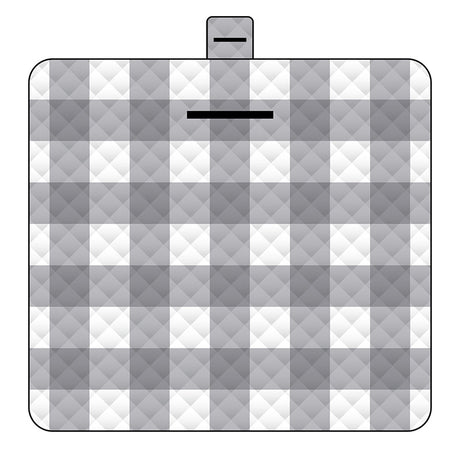 Thickened Waterproof Picnic Blanket - Portable Outdoor Beach Mat for Camping and Hiking 150*200cm(Gray plaid)