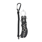 2 PCS Black Multi-Function Lip Grip Fishing Hook Remover Tool - Durable, Lightweight, and Compact