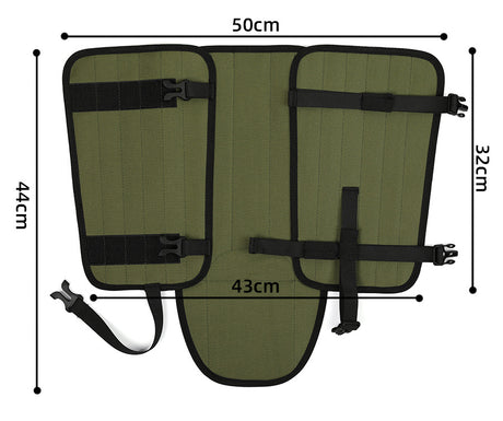 Outdoor Anti-Snake Bite Leg Guards - Hiking Camping Knee Protectors, Snow Shoe Covers, Leg Sleeves, Black