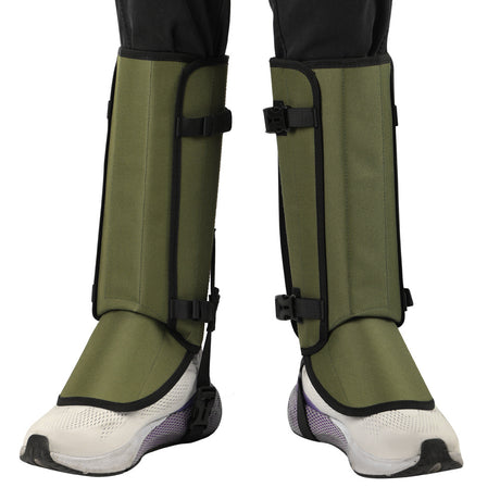 Outdoor Anti-Snake Bite Leg Guards - Hiking Camping Knee Protectors, Snow Shoe Covers, Leg Sleeves, khaki