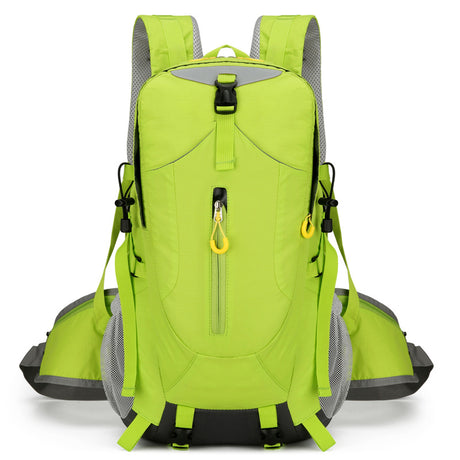 Green Lightweight 30L Hiking Backpack - Water-Resistant Outdoor Daypack for Trekking & Travel