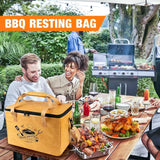 Large Reusable Insulated BBQ Bag - Thermal Meat & Food Carrier (40x25x25cm)