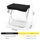 Outdoor Ultralight Folding Camping Chair - Black