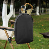 Portable Kitchen Utensil Storage Bag - Lightweight Organizer for Camping and Outdoor Cooking, Black