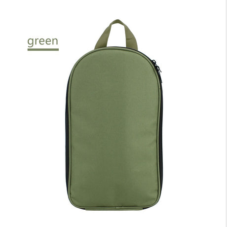 Portable Kitchen Utensil Storage Bag - Lightweight Organizer for Camping and Outdoor Cooking, Green
