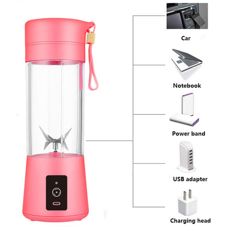 Dark Purple Portable Blender USB Rechargeable - Personal Size Smoothie Maker On The Go