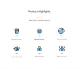 Blue Portable Travel Thermos Bottle - Leakproof Stainless Steel Flask with Carry Handle (25oz - 750ml)