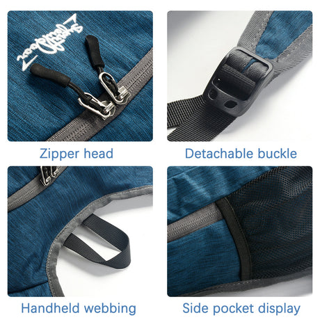 Navy Blue Ultra Lightweight Packable Backpack - Foldable Daypack for Hiking & Travel