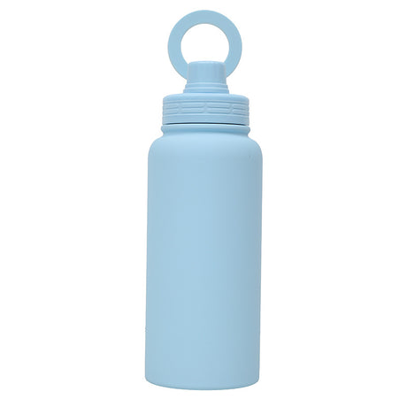 Blue Premium 35oz Stainless Steel Insulated Sports Bottle with Magnetic Phone Holder Lid