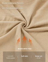 Green Cozy 4-in-1 Wearable Fleece Poncho Sleeping Bag - Multifunctional Camping Blanket with Detachable Hood