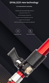 Short Black Ultralight Foldable Hiking Pole - Adjustable Aluminium Trekking Stick with EVA Grip for Outdoor Walking & Climbing