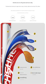 Long Blue Ultralight Foldable Hiking Pole - Adjustable Aluminium Trekking Stick with EVA Grip for Outdoor Walking & Climbing