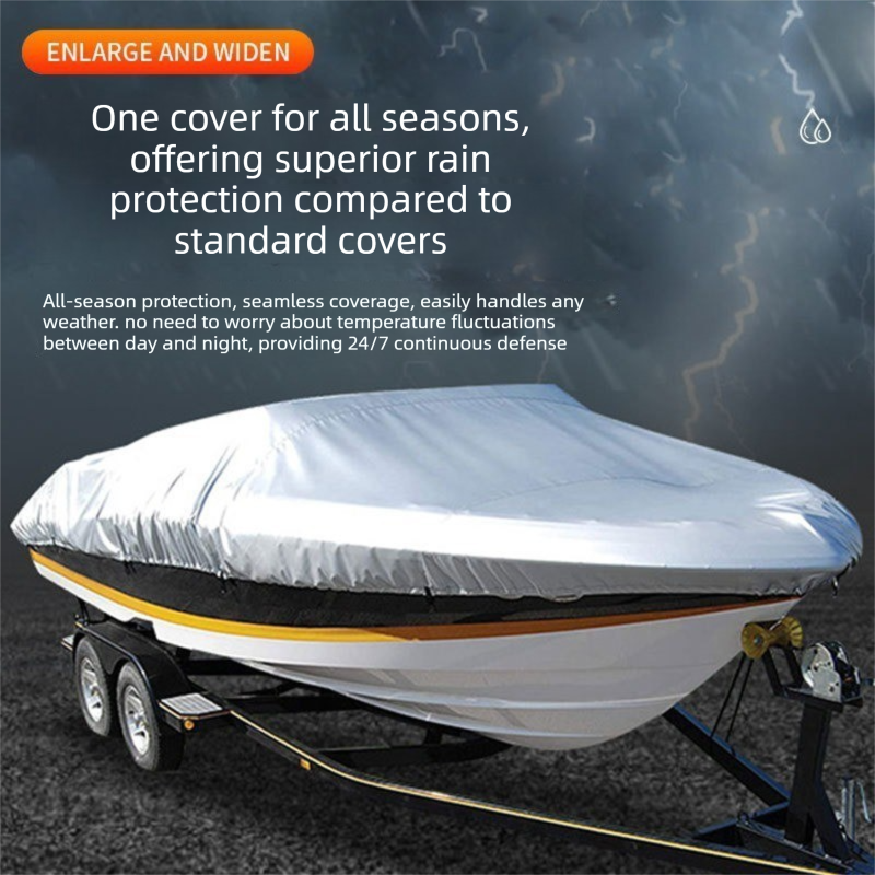 Black Heavy Duty Waterproof V-Hull Boat Cover 11-13FT Marine Grade Outdoor UV Protection for Australian Storage and Mooring