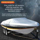Black Heavy Duty Waterproof V-Hull Boat Cover 11-13FT Marine Grade Outdoor UV Protection for Australian Storage and Mooring