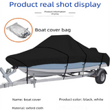 Black Heavy Duty Waterproof V-Hull Boat Cover 11-13FT Marine Grade Outdoor UV Protection for Australian Storage and Mooring