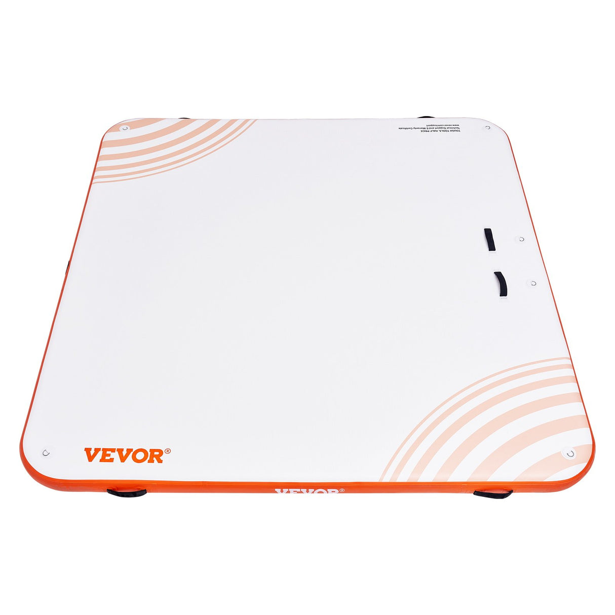 VEVOR Inflatable Floating Dock, 7 x 7FT Inflatable Dock Platform, Non-Slip Water Floating Dock Mat with Portable Carrying Bag & Detachable Ladder, Floating Platform Island Raft for Pool Beach Ocean