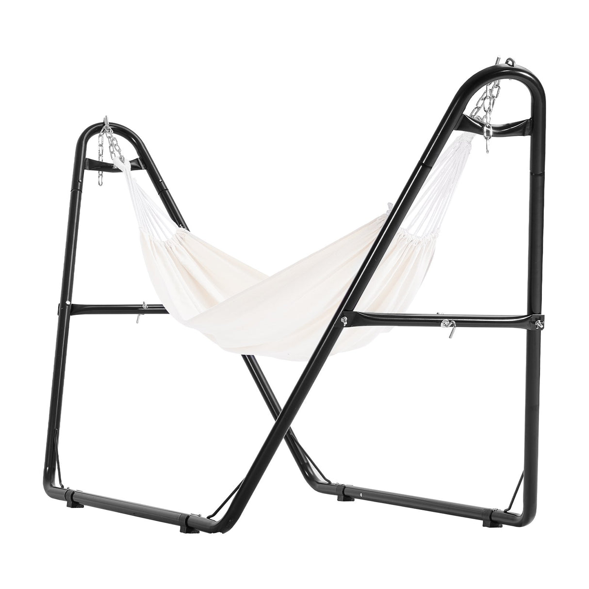 VEVOR Universal 2 Person Hammock Stand, Adjustable Heavy Duty 550 lbs Capacity Hammock Stand Fits 8-13 ft Hammocks for Outdoor and Indoor Portable Hammock Stand with Chain, Hook, and Carrying Bag